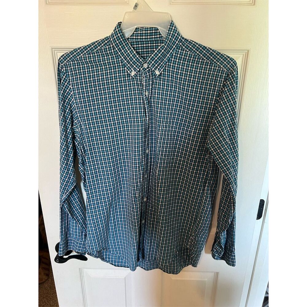 J. Crew Men's Plaid Button-Up Shirt Size Lg Multicolor Long Sleeve Casual